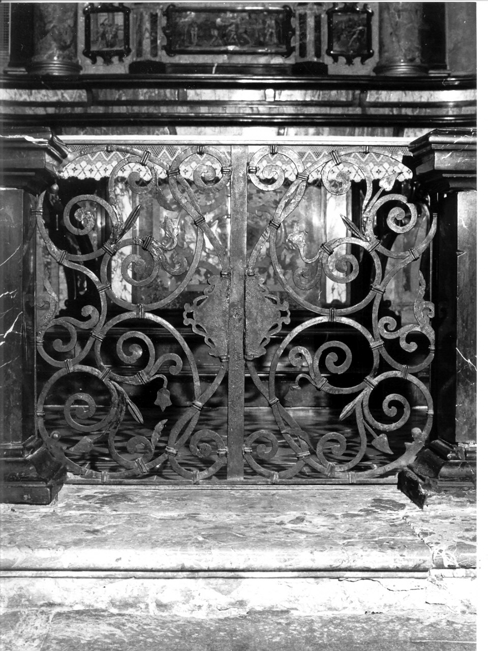 cancellata di balaustrata, opera isolata - ambito della Val Chiavenna (metà sec. XVII)