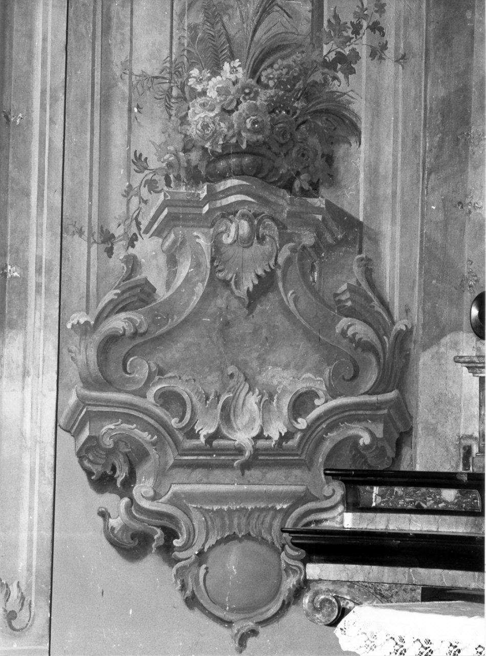 motivi decorativi architettonici e floreali (dipinto, opera isolata) di Stocchetti Angelo (attribuito), Stocchetti Celso (attribuito) (sec. XIX)