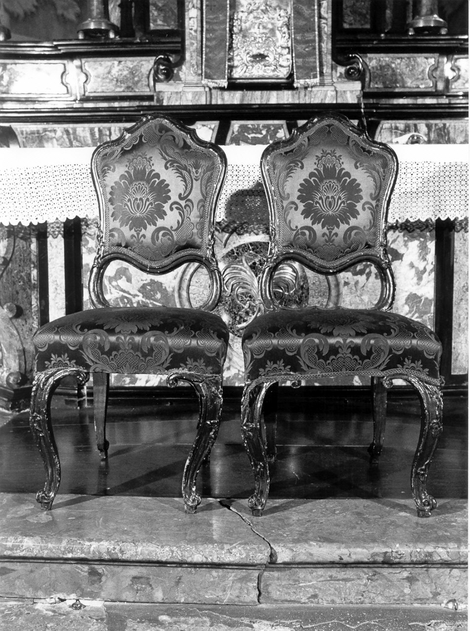 sedia, coppia - bottega lombarda (metà sec. XVIII)