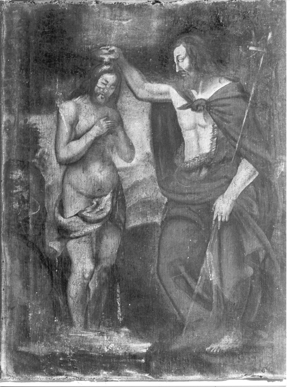 battesimo di Cristo (dipinto, opera isolata) - ambito lombardo (sec. XVII)