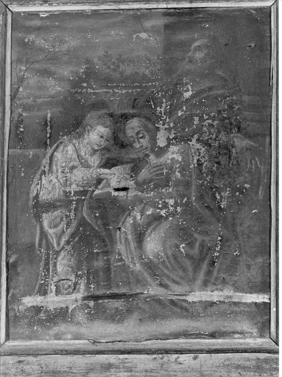 visitazione (dipinto, opera isolata) - ambito lombardo (sec. XVII)