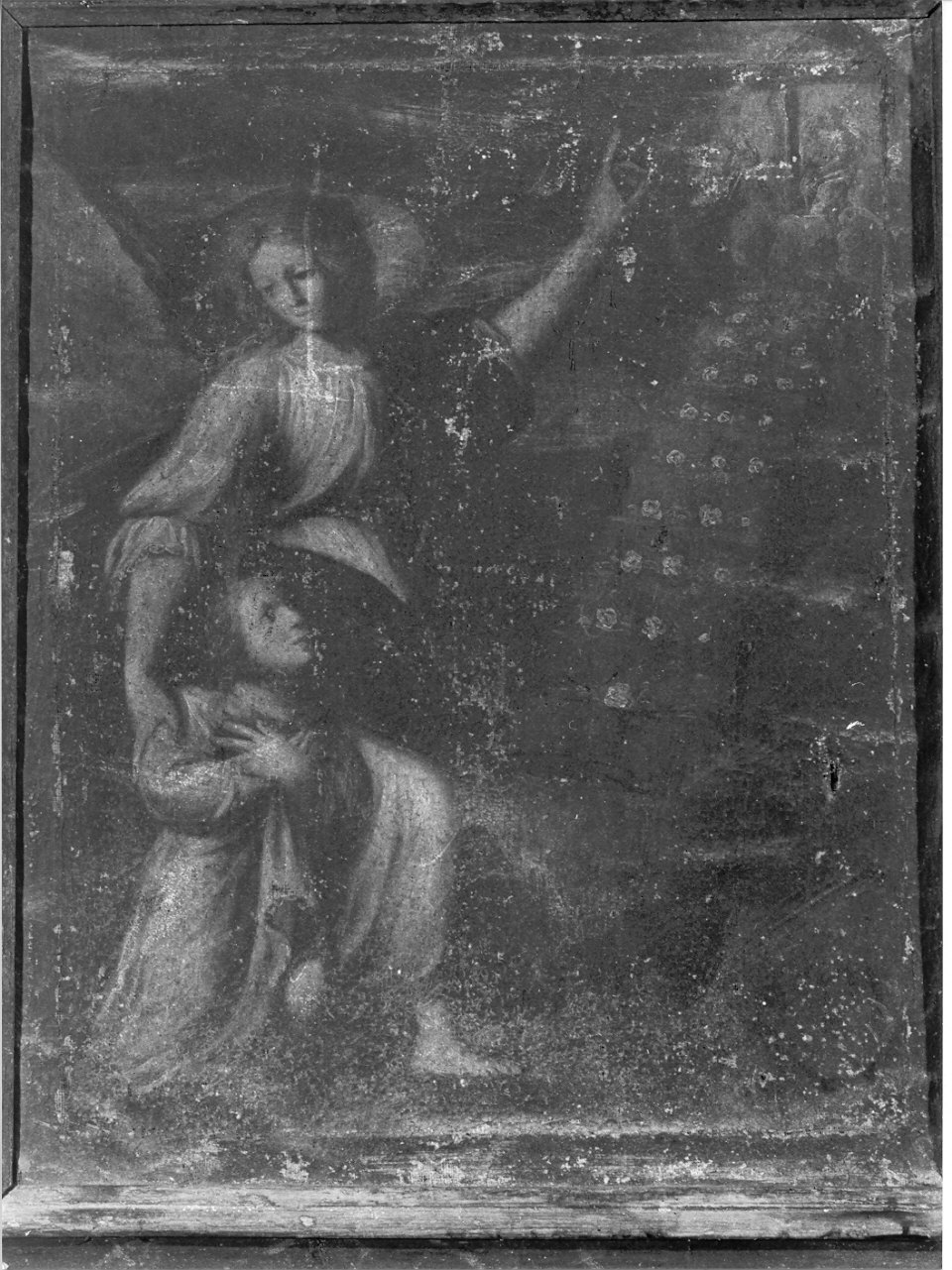 angelo custode (dipinto, opera isolata) - ambito lombardo (sec. XVII)