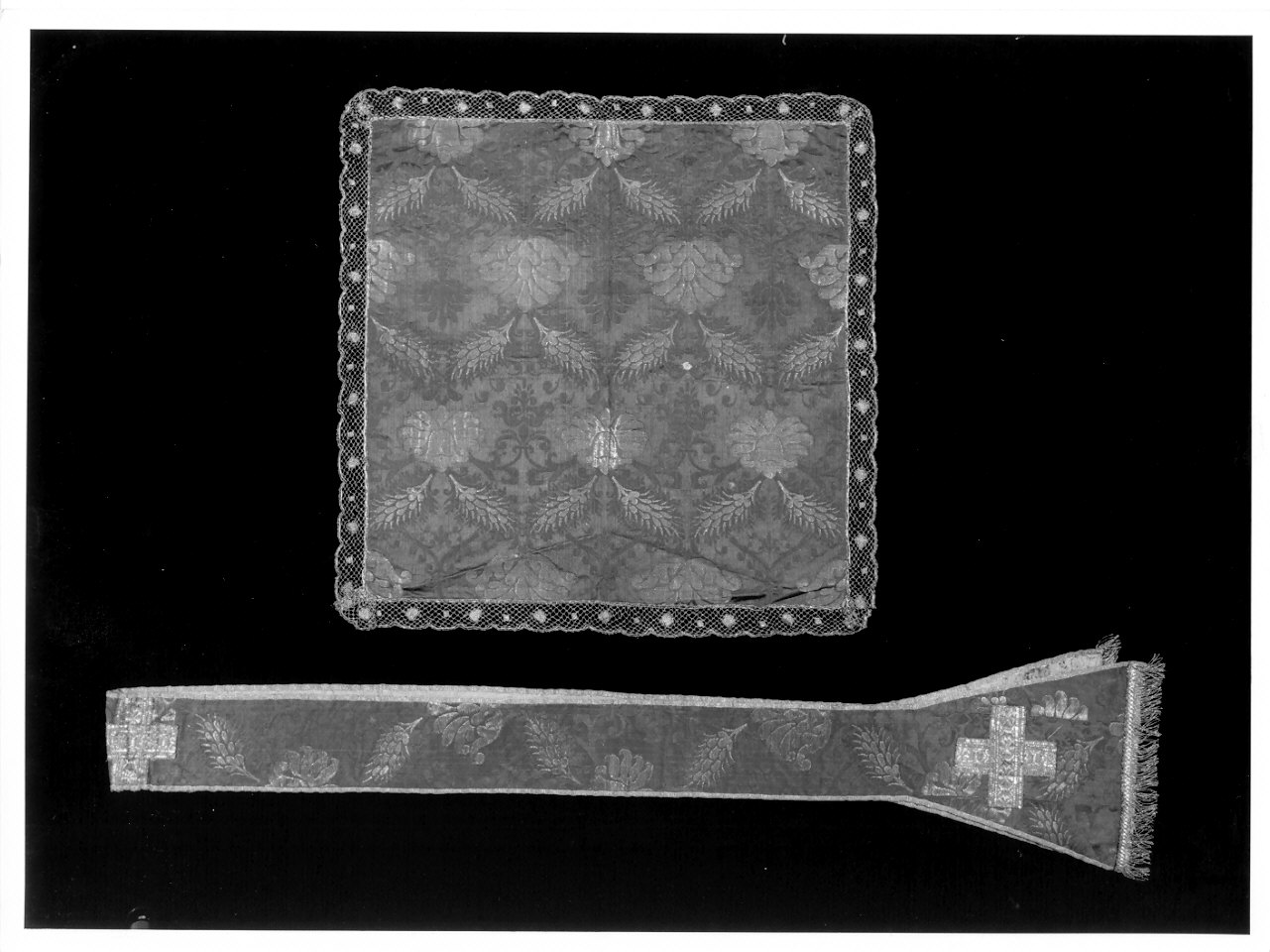 paramento liturgico, insieme - manifattura italiana (seconda metà sec. XIX)