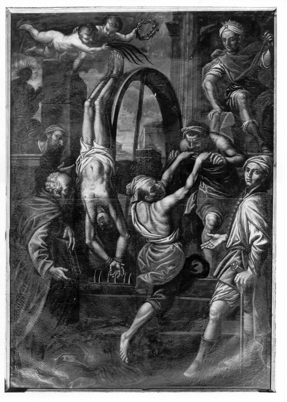 Martirio di San Giorgio (dipinto, elemento d'insieme) di Ghitti Pompeo (sec. XVII)