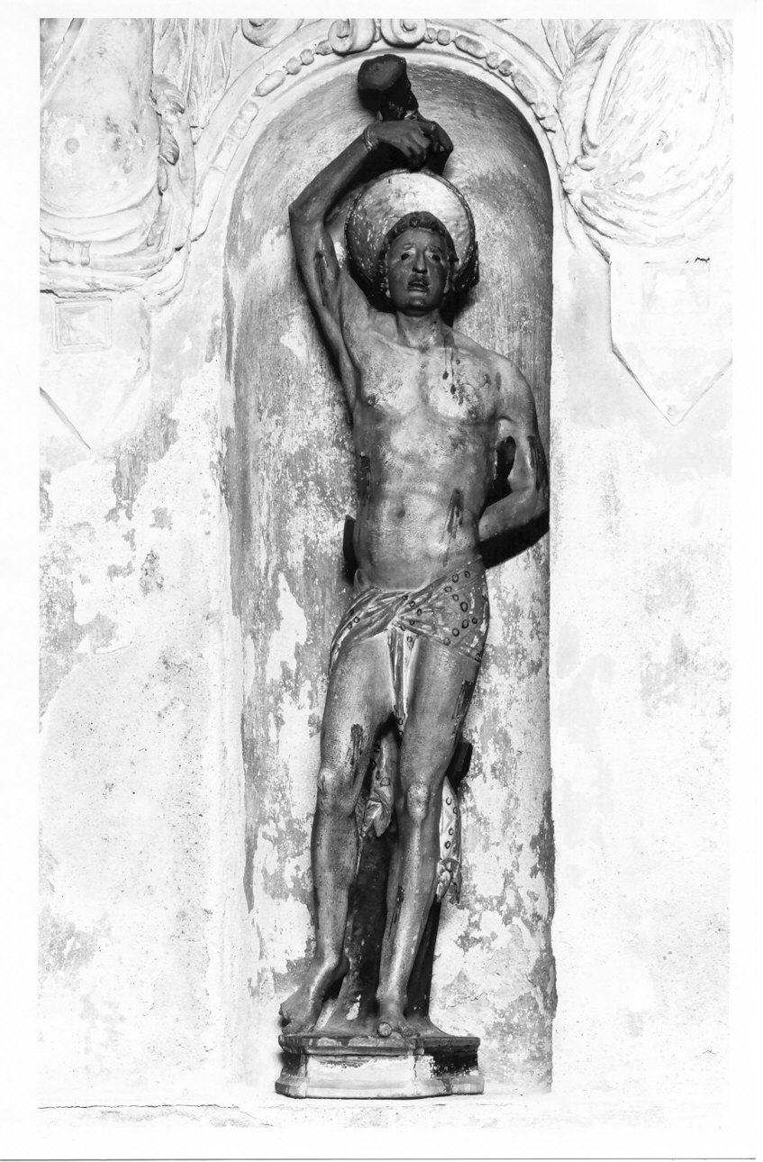 San Sebastiano (statua, elemento d'insieme) - ambito transalpino (prima metà sec. XVI)