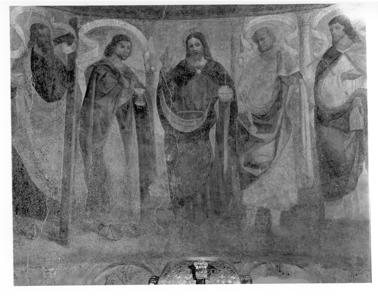 Cristo tra gli apostoli (dipinto, elemento d'insieme) di De Passeris Andrea (inizio sec. XVI)