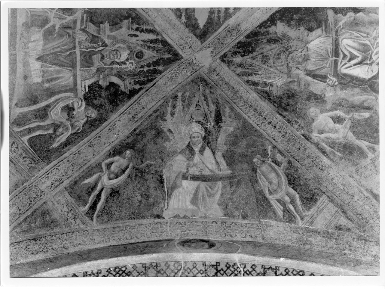 San Gregorio Magno (dipinto, elemento d'insieme) di De Passeris Andrea (inizio sec. XVI)