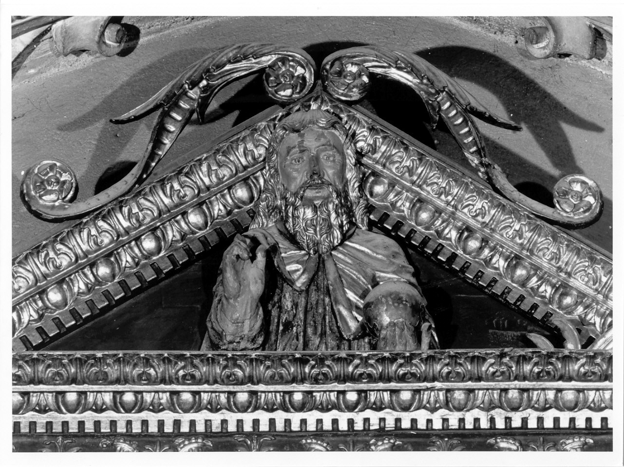 Dio Padre benedicente (busto, elemento d'insieme) di Bussolo Pietro, De Passeris Andrea (sec. XV)