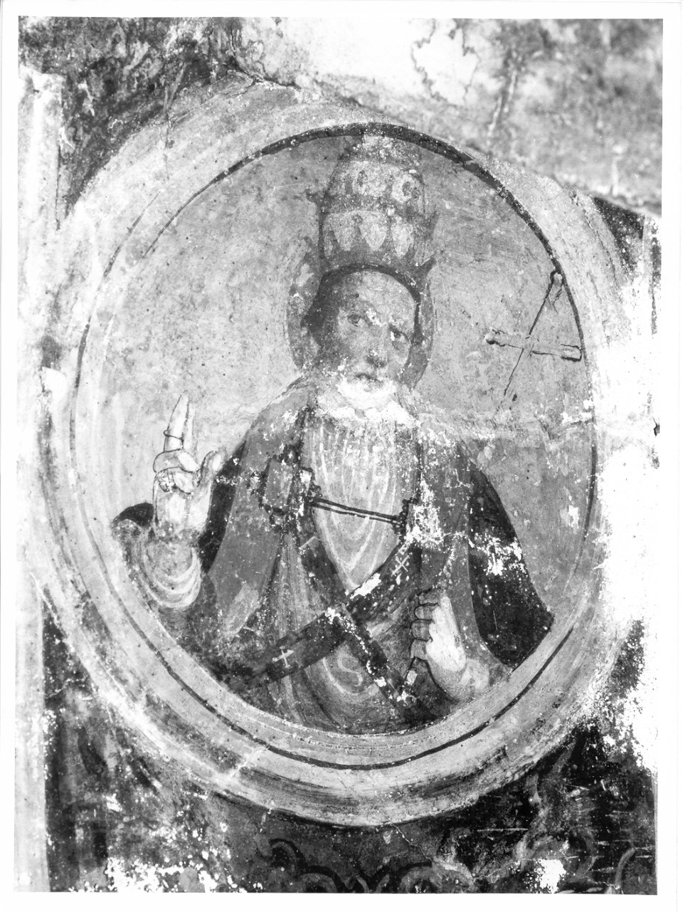 San Gregorio Magno (dipinto, elemento d'insieme) di Valorsa Cipriano (sec. XVI)