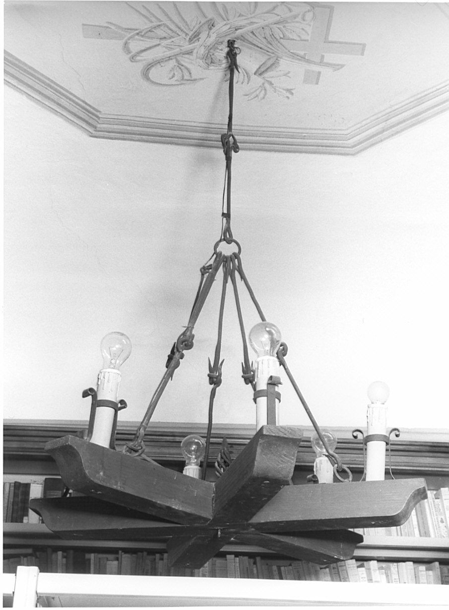 lampadario - a bracci, opera isolata - bottega lombarda (sec. XIX)