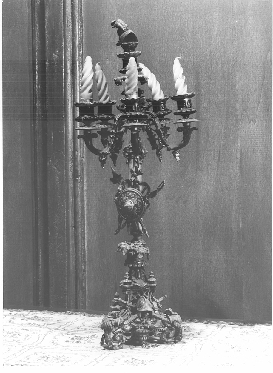 candelabro, coppia - produzione francese (seconda metà sec. XIX)