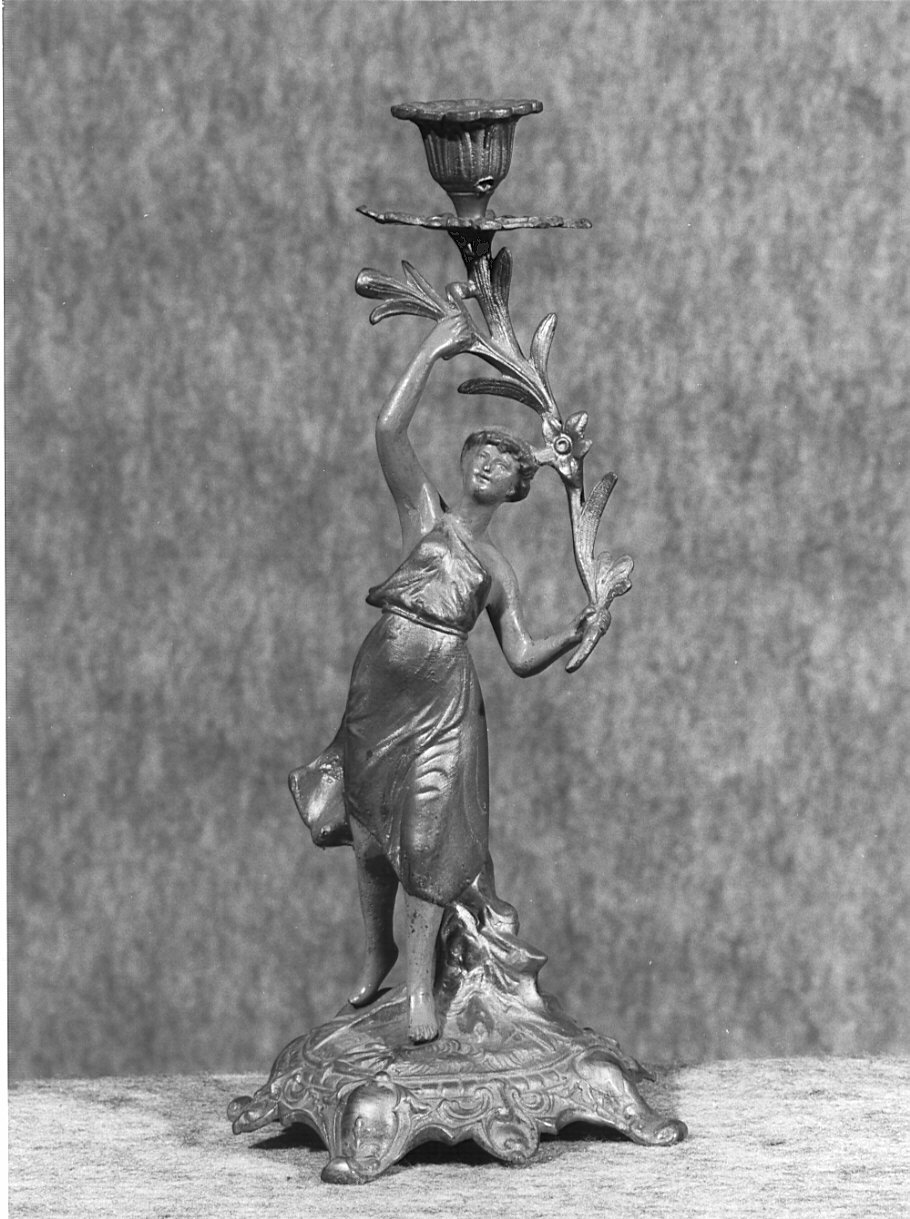 candeliere, coppia - bottega italiana (seconda metà sec. XIX)