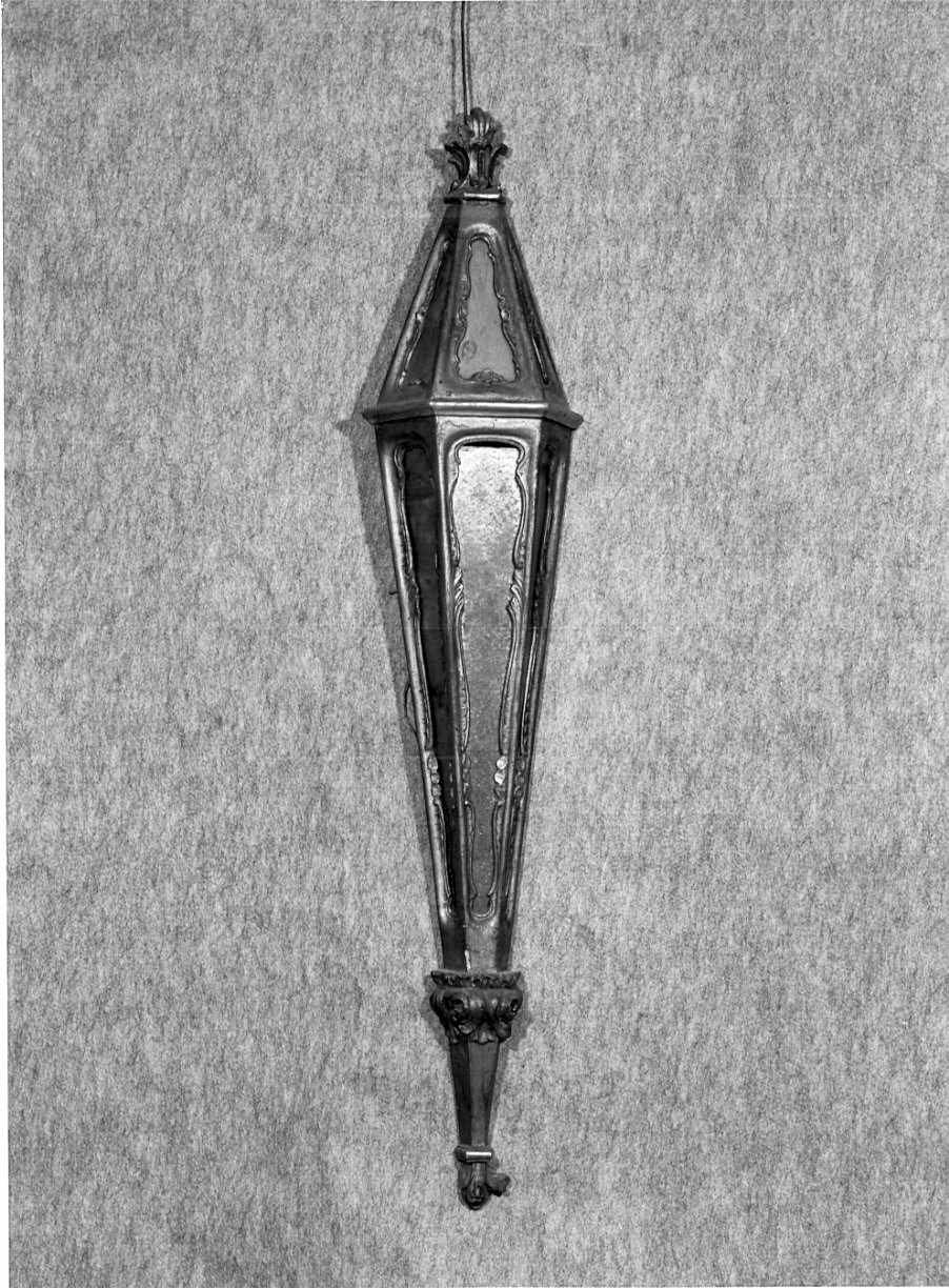 lanterna, opera isolata - bottega lombarda (seconda metà sec. XIX)