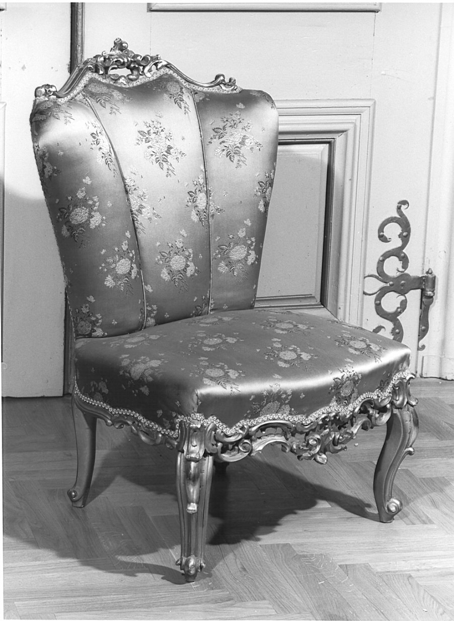 sedia, coppia - bottega italiana (seconda metà sec. XVIII)