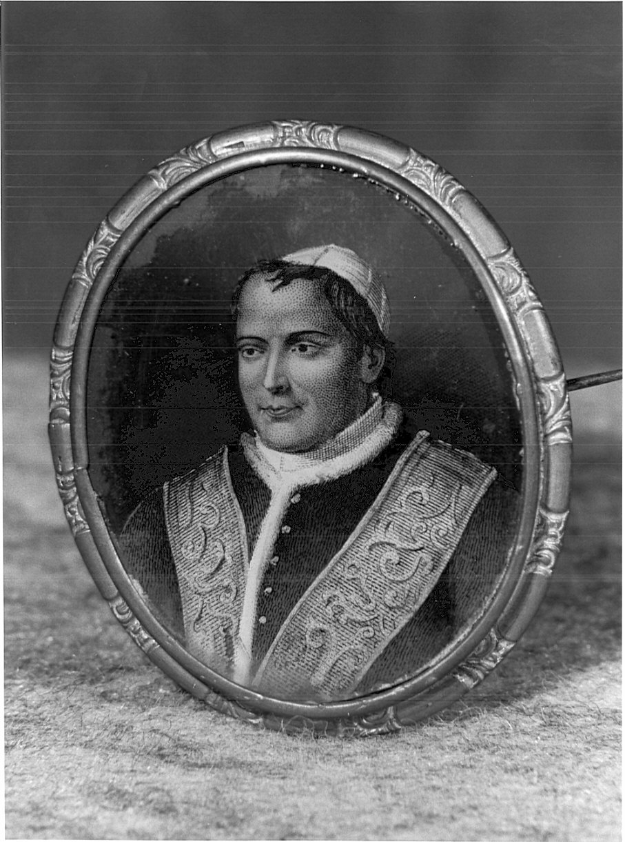 ritratto di Papa Pio IX (medaglione, opera isolata) - ambito italiano (seconda metà sec. XIX)