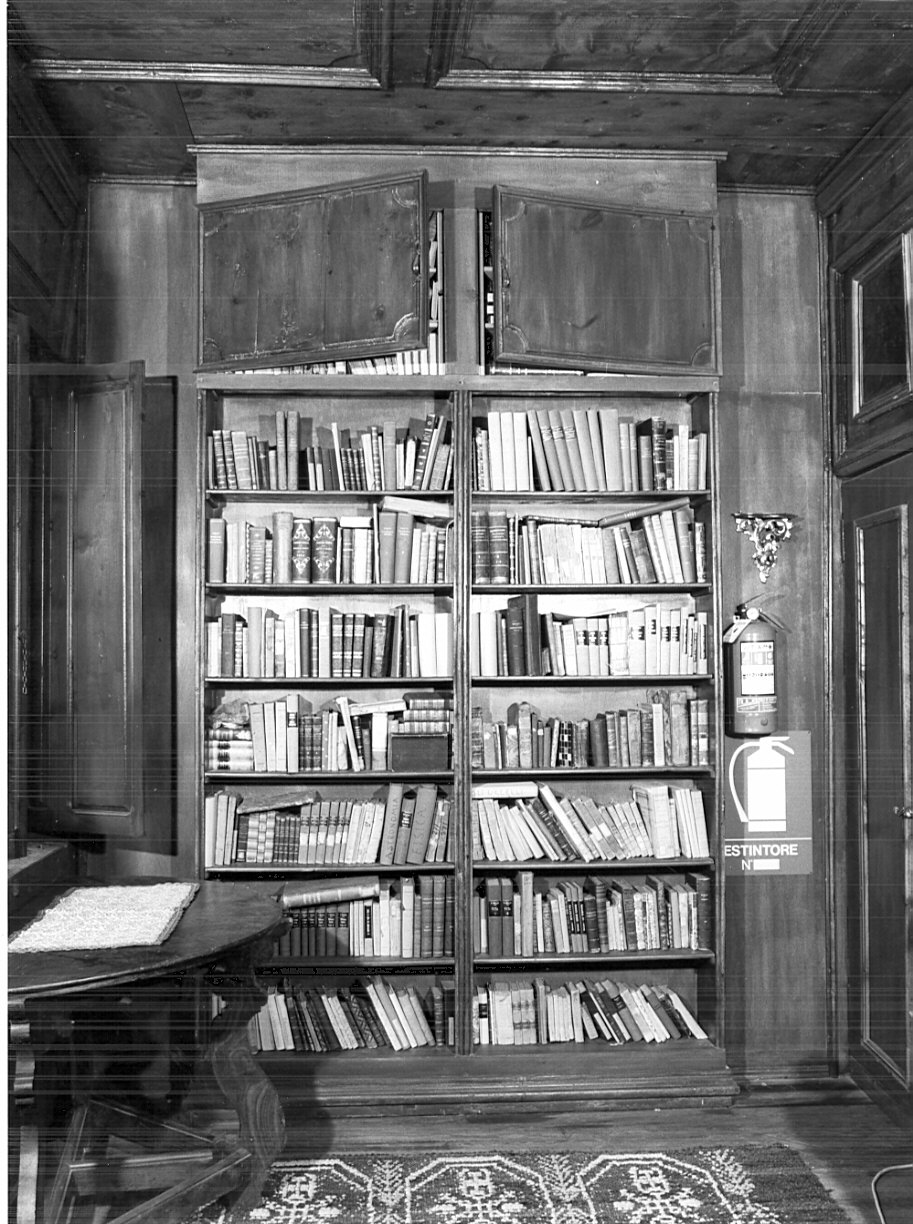 libreria, coppia - bottega lombarda (seconda metà sec. XIX)