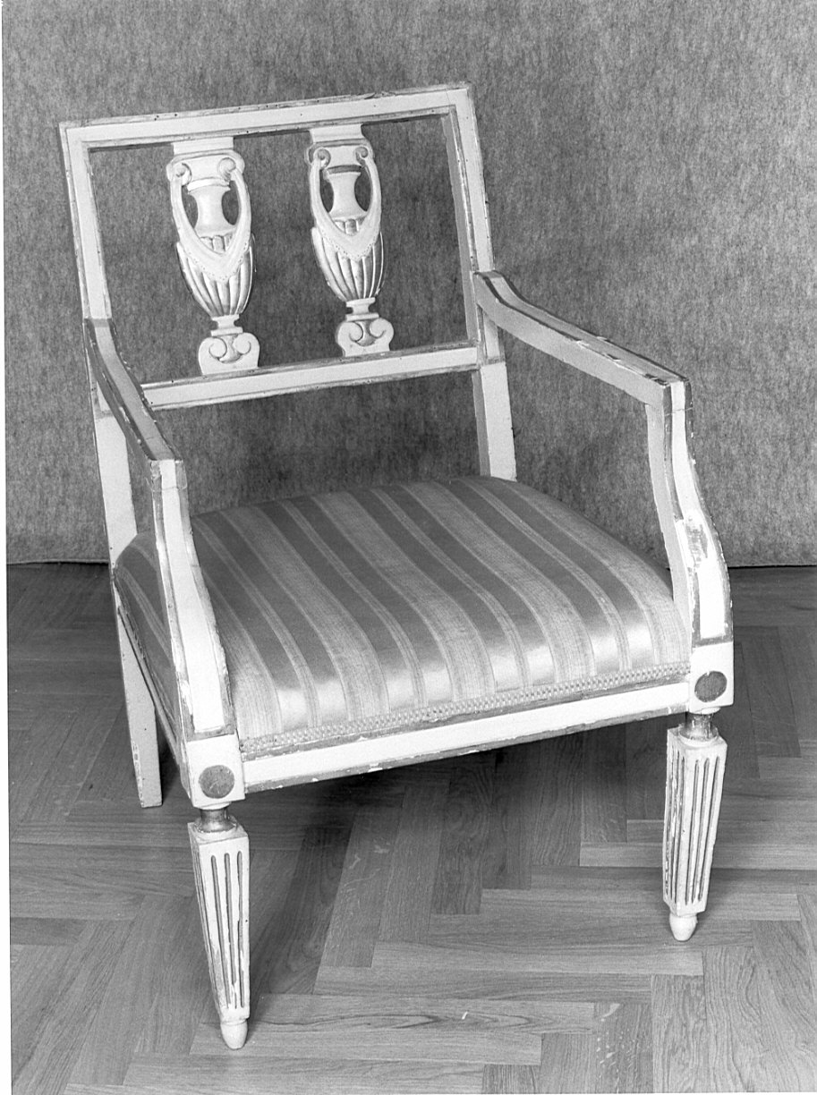 poltrona, coppia - bottega lombarda (primo quarto sec. XIX)