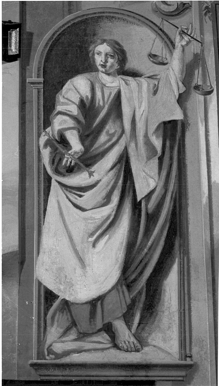 giustizia (dipinto, elemento d'insieme) di Pedrazzini Giovanni (sec. XVIII)