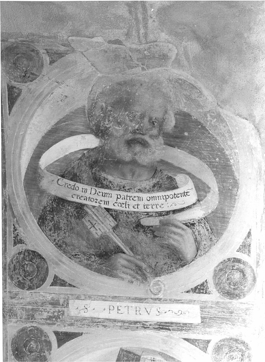 San Pietro Apostolo (dipinto, elemento d'insieme) di Stella Fermo detto Fermo da Caravaggio (sec. XVI)