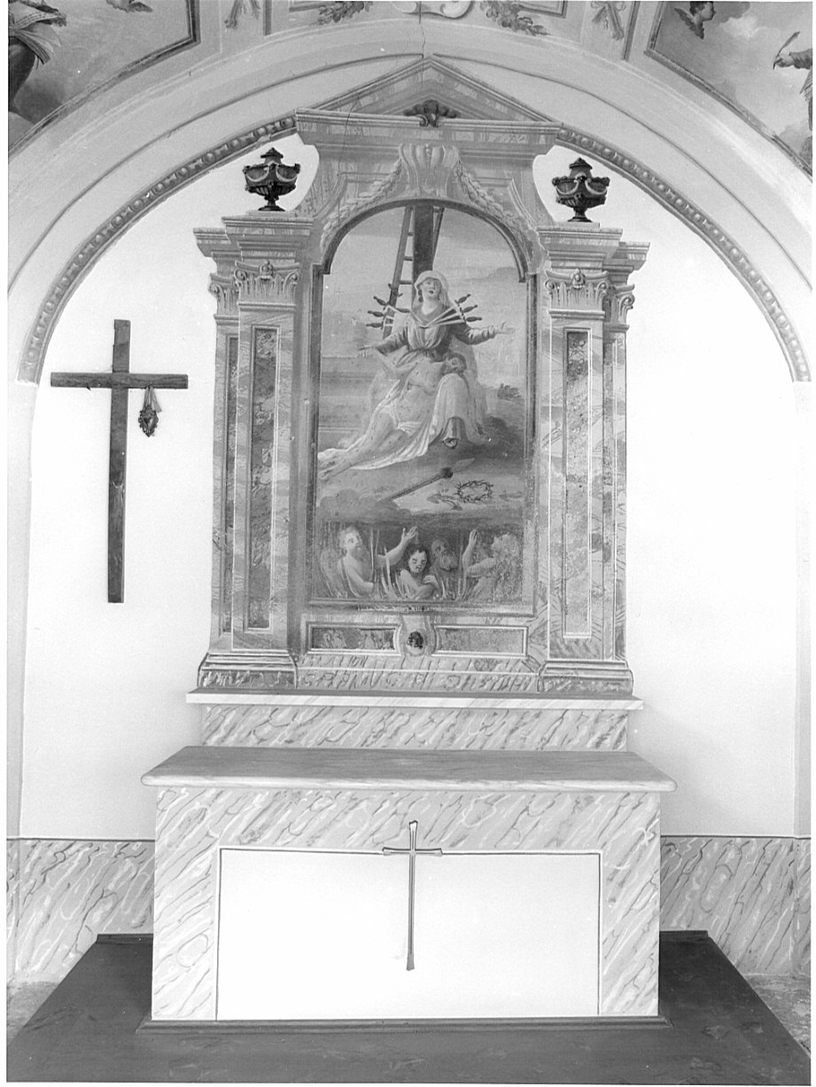 altare, complesso decorativo di Dongi Giovanni, Reganzano Domenico (terzo quarto sec. XVIII, sec. XX)