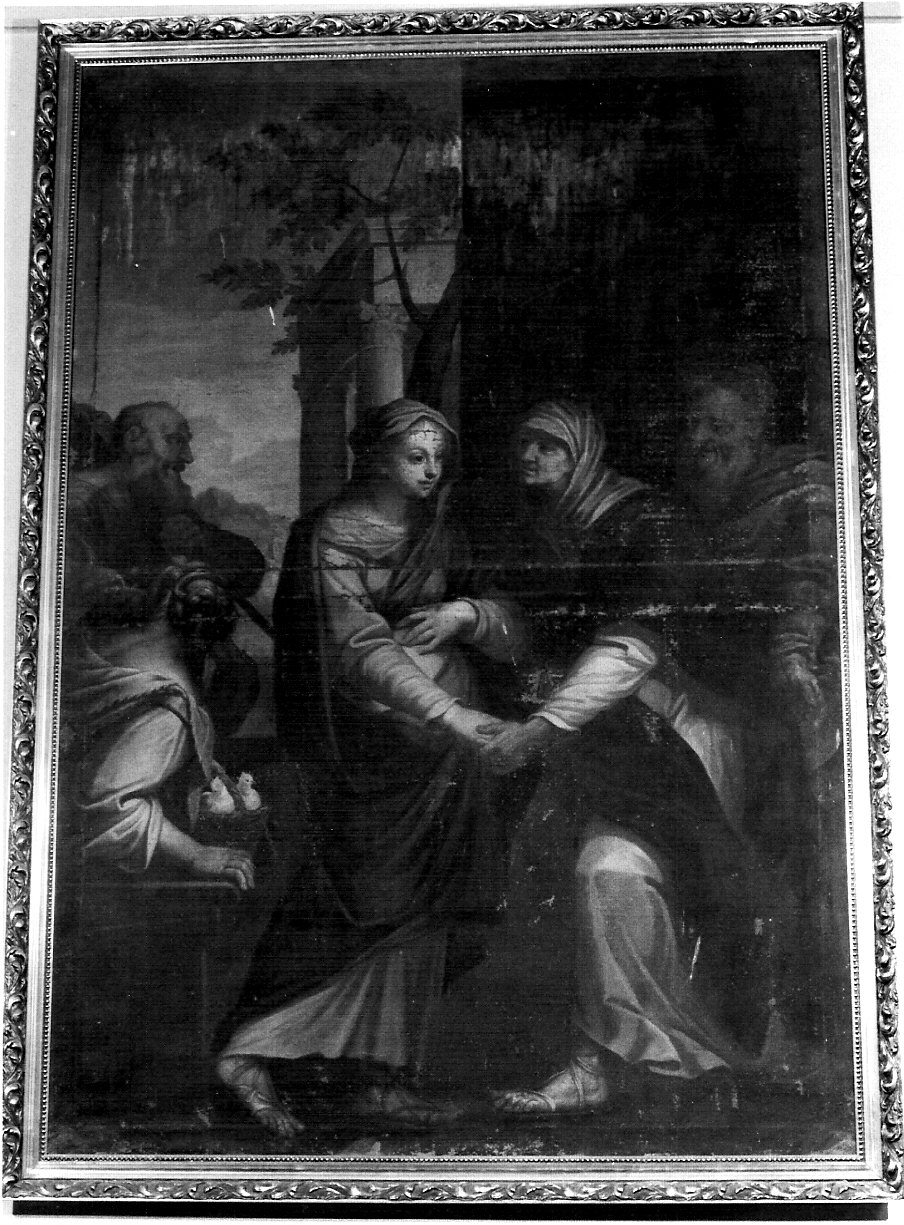 visitazione (dipinto, opera isolata) di Parravicini Giacomo detto Gianolo (primo quarto sec. XVIII)
