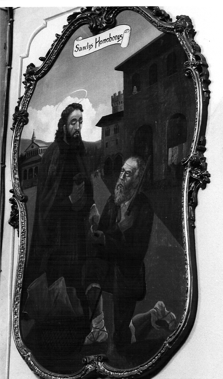 elemosina di Sant'Omobono (dipinto, opera isolata) - ambito lombardo (prima metà sec. XX)