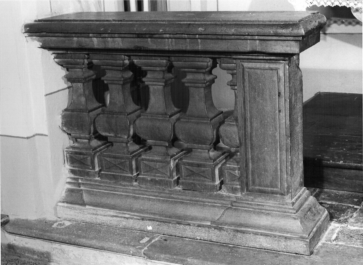 balaustrata, opera isolata - bottega lombarda (prima metà sec. XVIII)