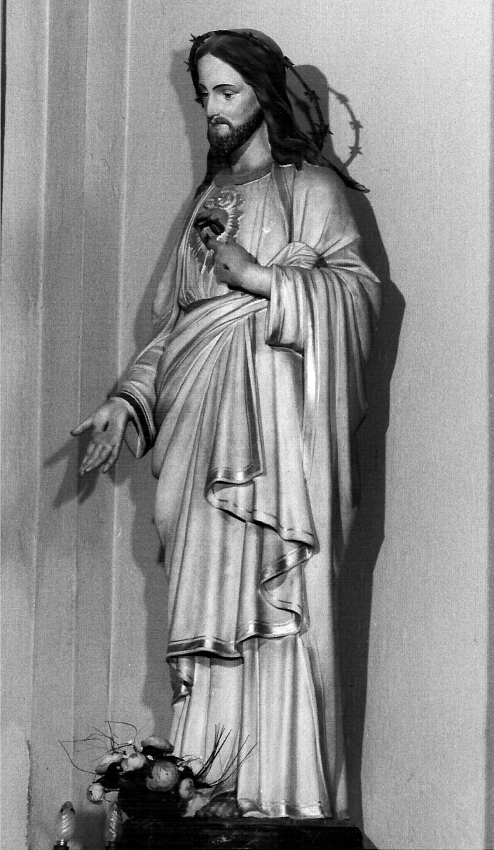 Sacro Cuore di Gesù (statua, opera isolata) - bottega lombarda (prima metà sec. XX)