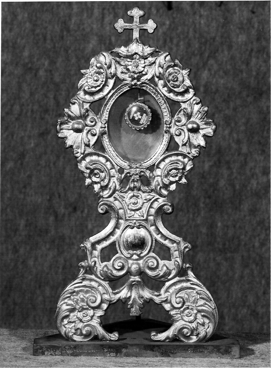 reliquiario - a ostensorio, opera isolata - bottega lombarda (prima metà sec. XVIII)