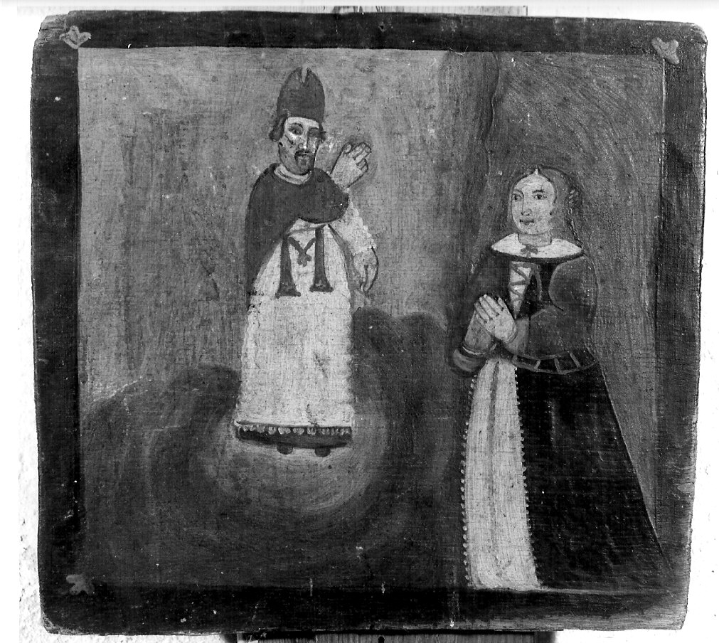 ringraziamento a San Gottardo per avvenuta guarigione (ex voto, opera isolata) - ambito valtellinese (fine sec. XVII)