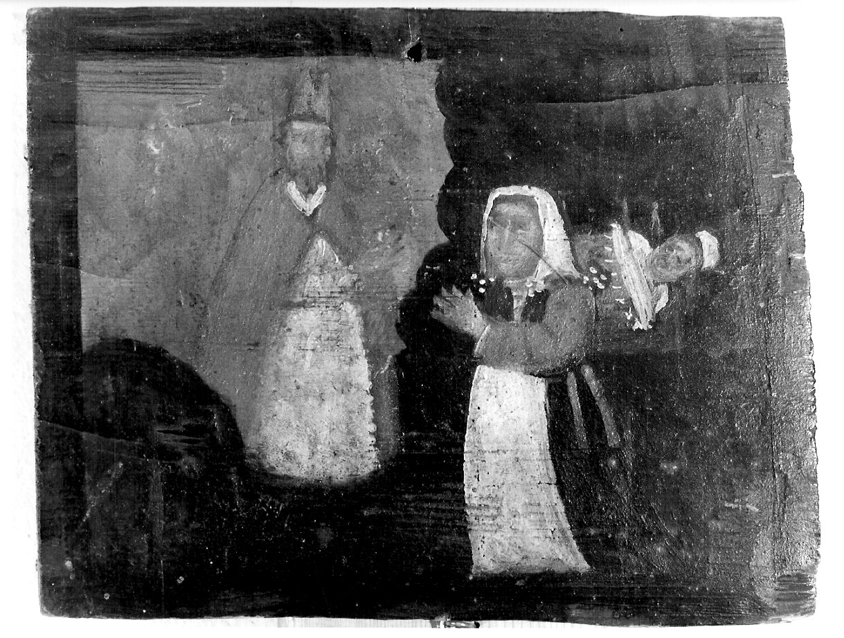 ringraziamento a San Gottardo per grazia ricevuta (ex voto, opera isolata) - ambito valtellinese (fine sec. XVII)