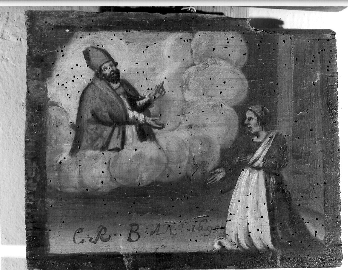 ringraziamento a San Gottardo per avvenuta guarigione (ex voto, opera isolata) - ambito valtellinese (fine sec. XVII)