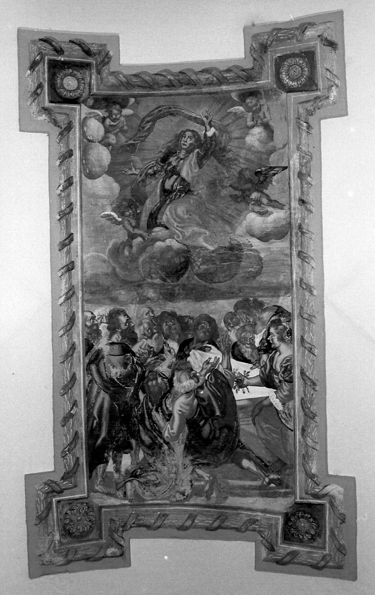 assunzione della Madonna (decorazione plastico-pittorica, elemento d'insieme) - ambito lombardo (seconda metà sec. XVII)