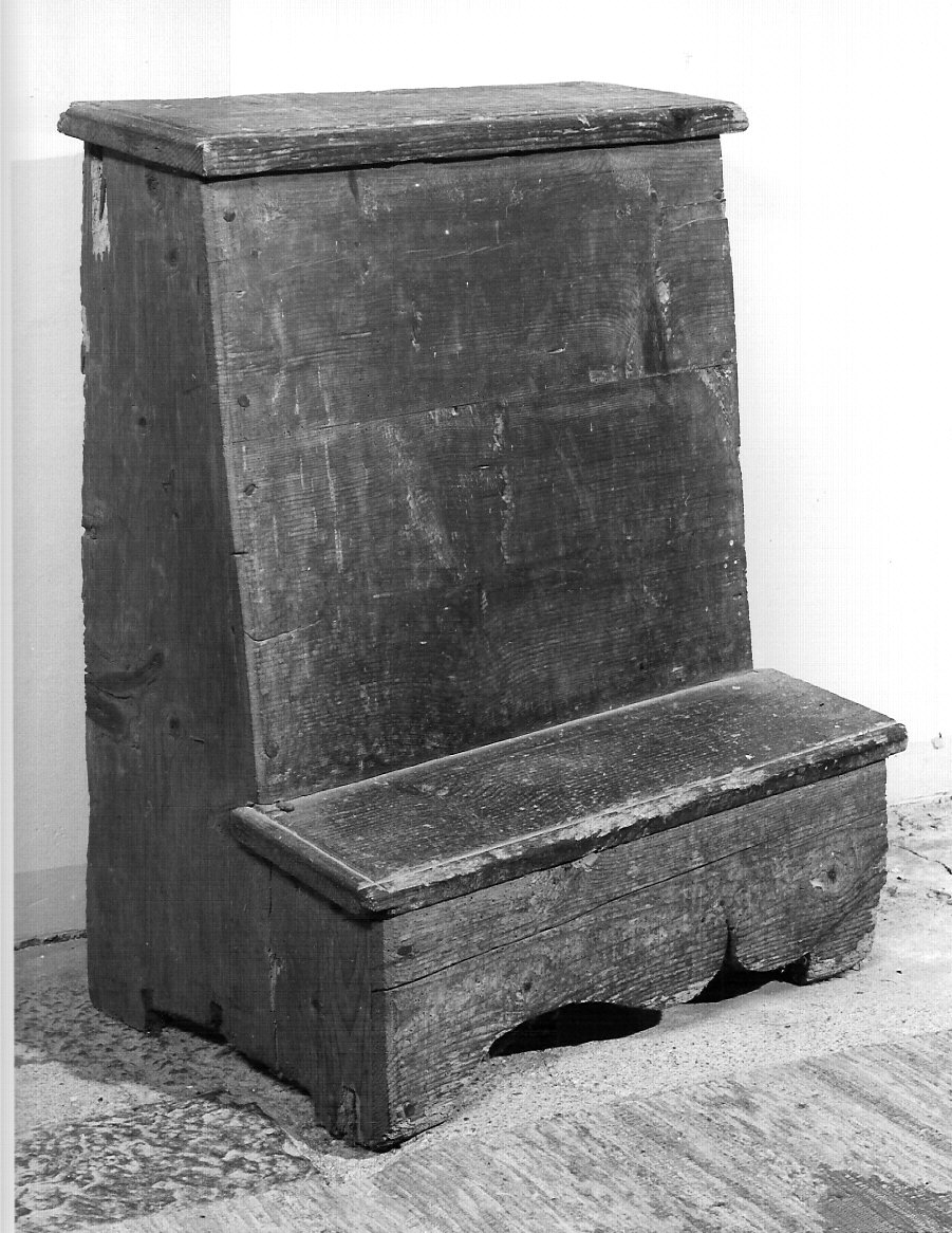 inginocchiatoio, opera isolata - bottega lombarda (seconda metà sec. XVII)