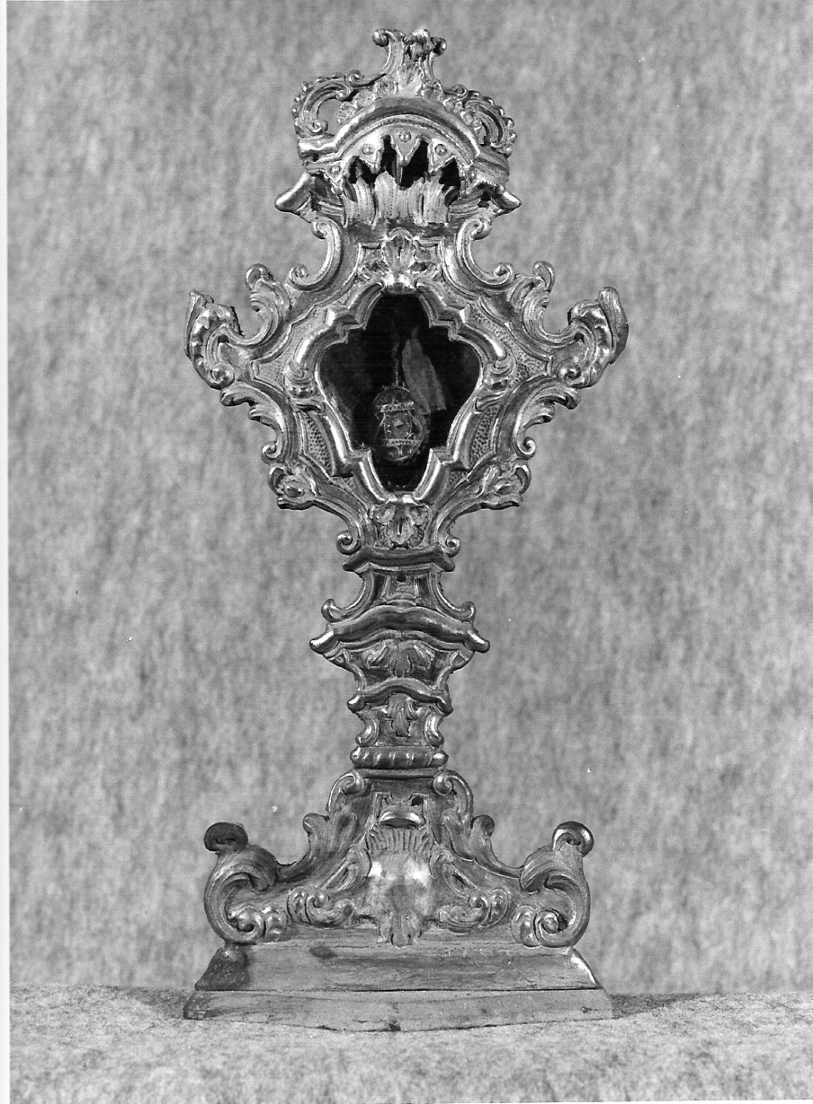 reliquiario - a ostensorio, opera isolata - bottega lombarda (primo quarto sec. XVIII)