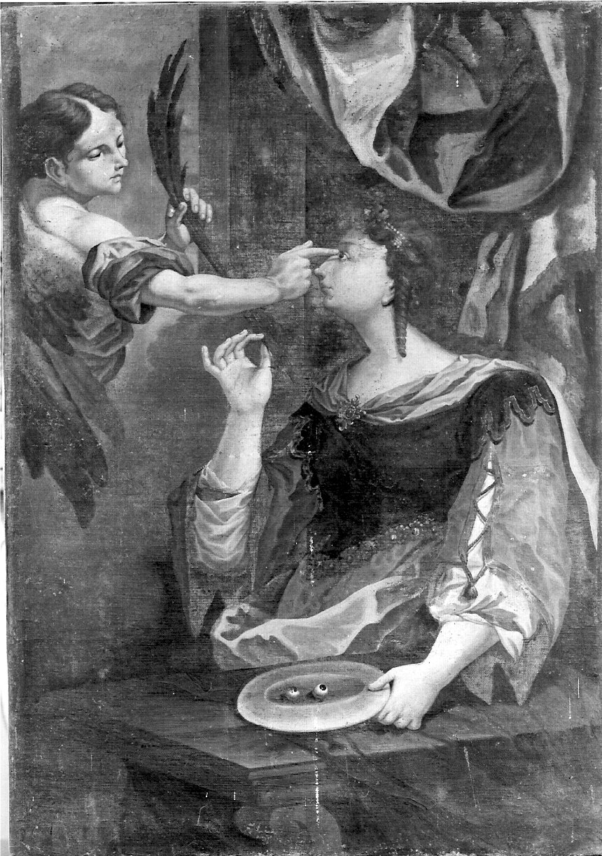 Santa Lucia (dipinto, opera isolata) di Piccioli Lorenzo (attribuito) (terzo quarto sec. XVIII)