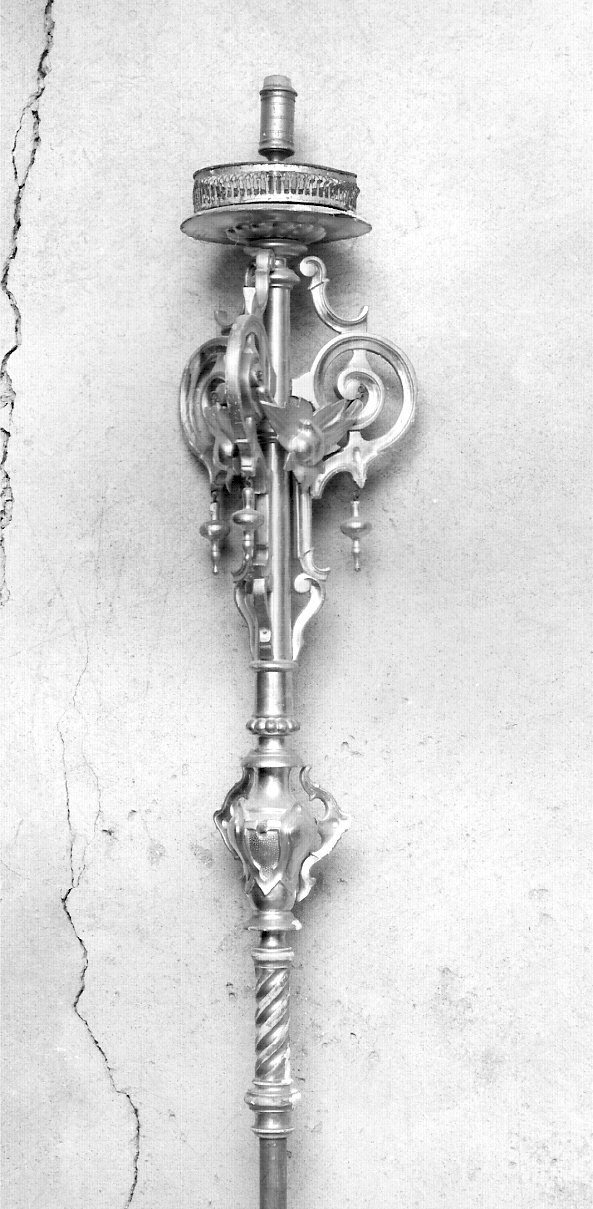 candelabro portatile, serie - bottega lombarda (seconda metà sec. XVIII)