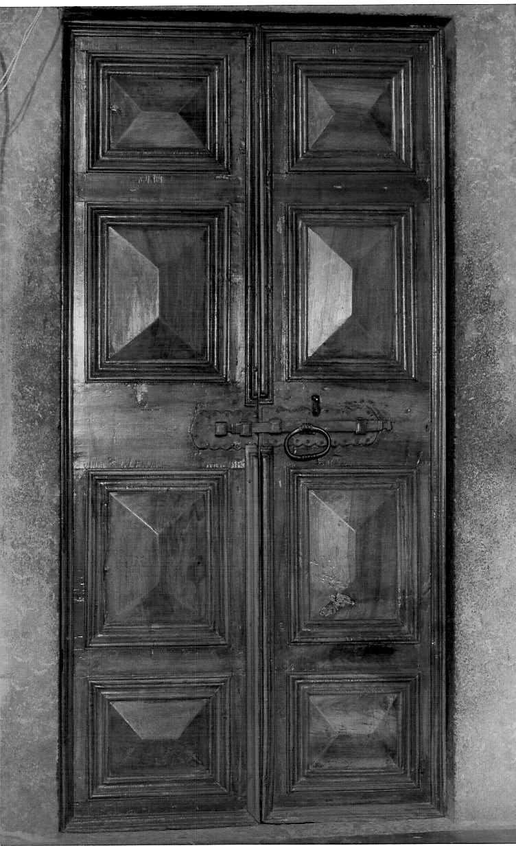 porta - a due battenti, opera isolata - bottega lombarda (seconda metà sec. XIX)