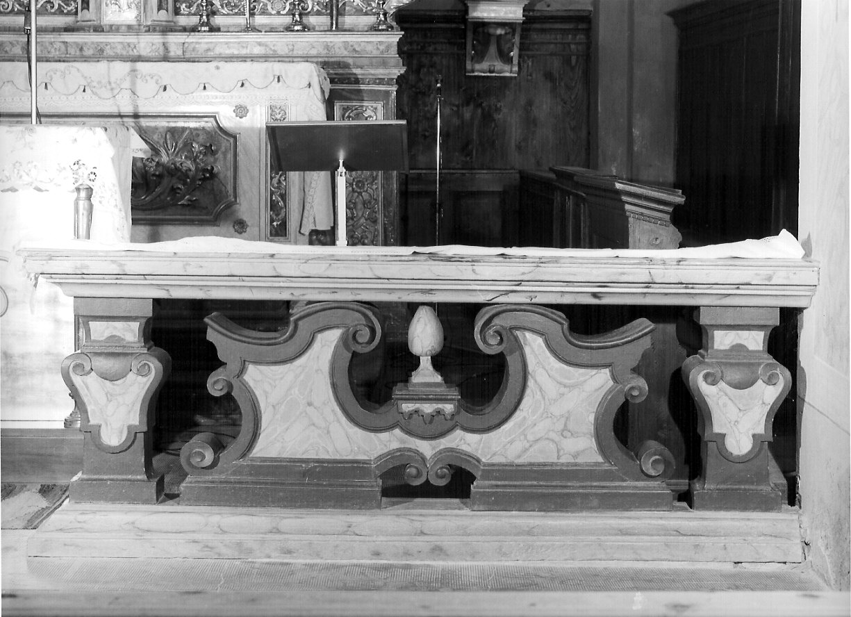 balaustrata, opera isolata - bottega lombarda (primo quarto sec. XVIII)