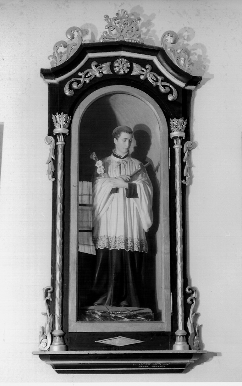 San Luigi Gonzaga (statua, opera isolata) - bottega lombarda (sec. XX)