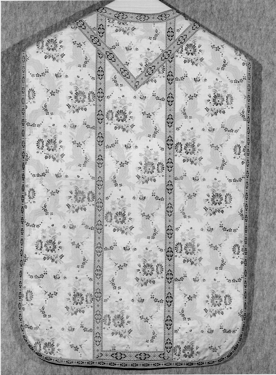 paramento liturgico, insieme - manifattura italiana (seconda metà sec. XIX)