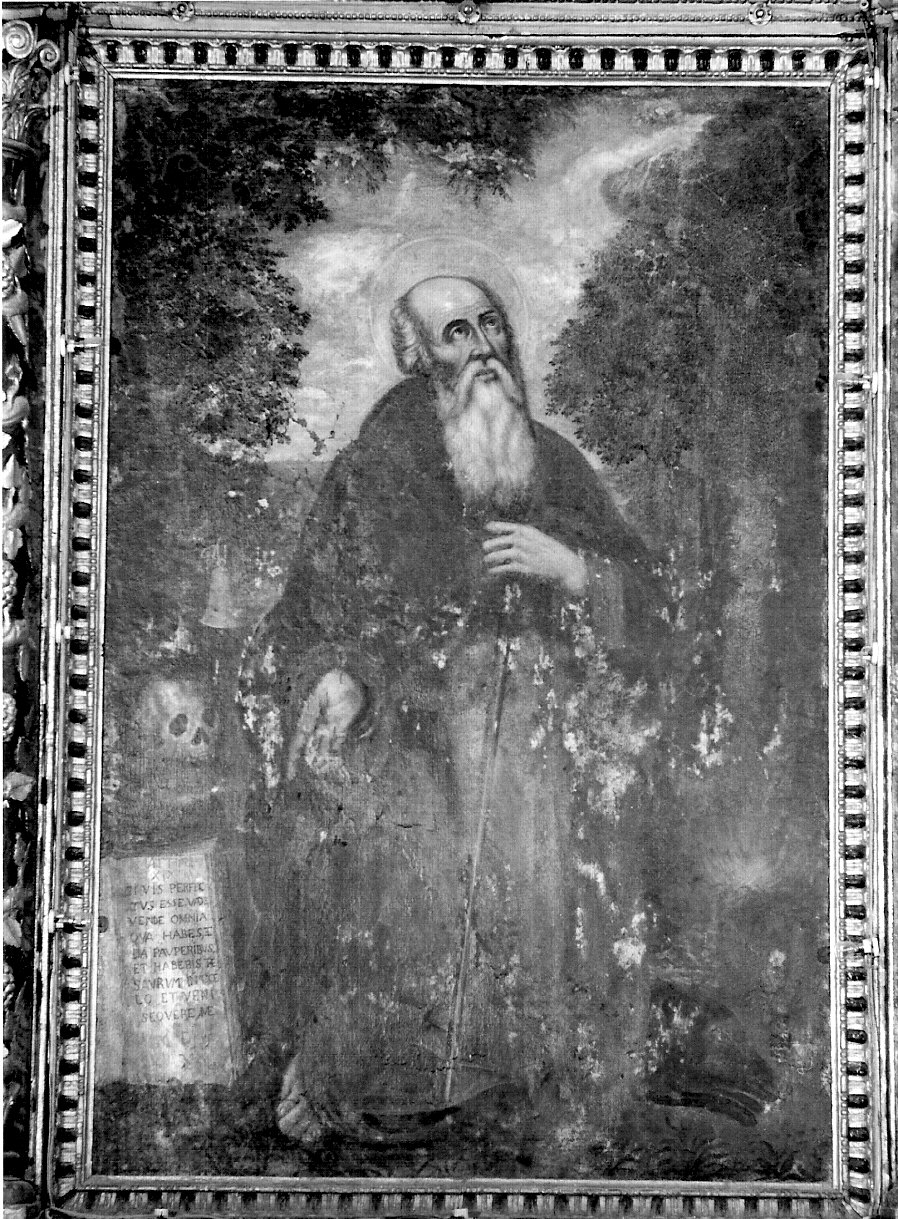 Sant'Antonio Abate (dipinto, opera isolata) - ambito lombardo (sec. XVII)