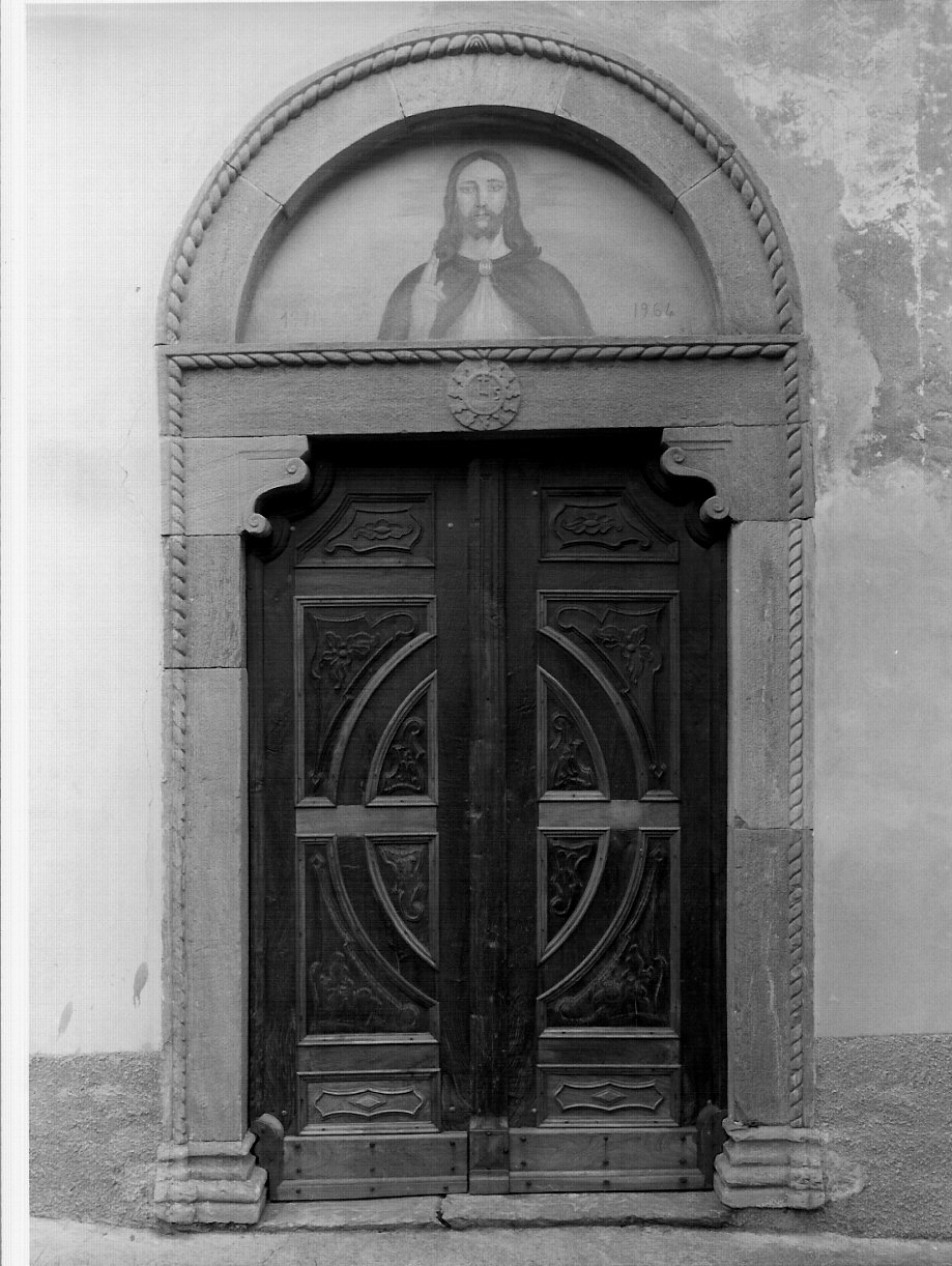 porta - a due battenti, opera isolata - ambito valtellinese (sec. XVIII)