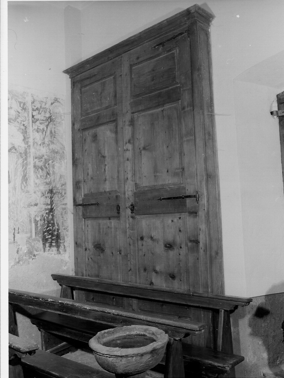 armadio - a muro, opera isolata - ambito valtellinese (sec. XVIII)