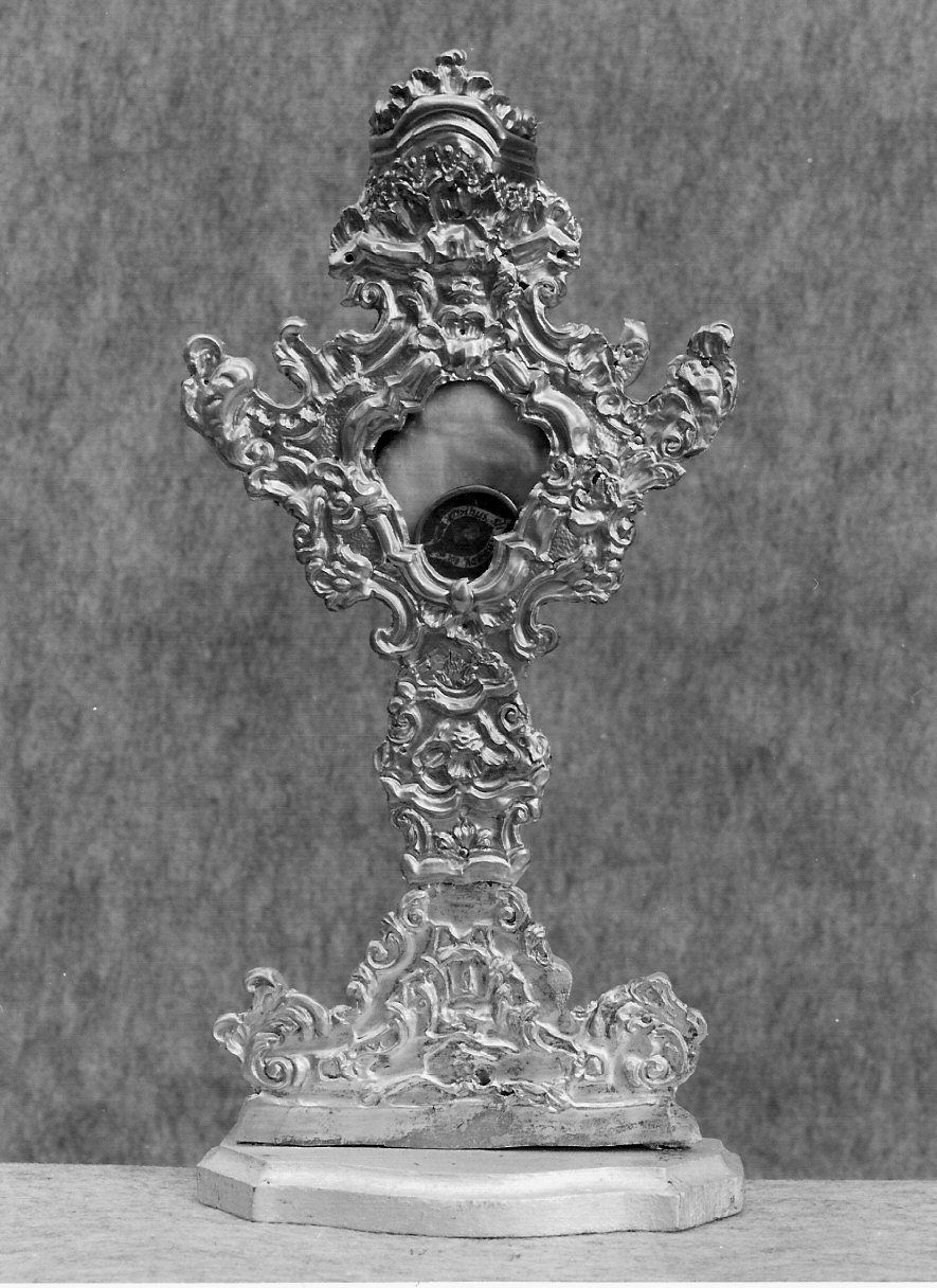 reliquiario - a ostensorio, opera isolata - ambito valtellinese (sec. XVIII)