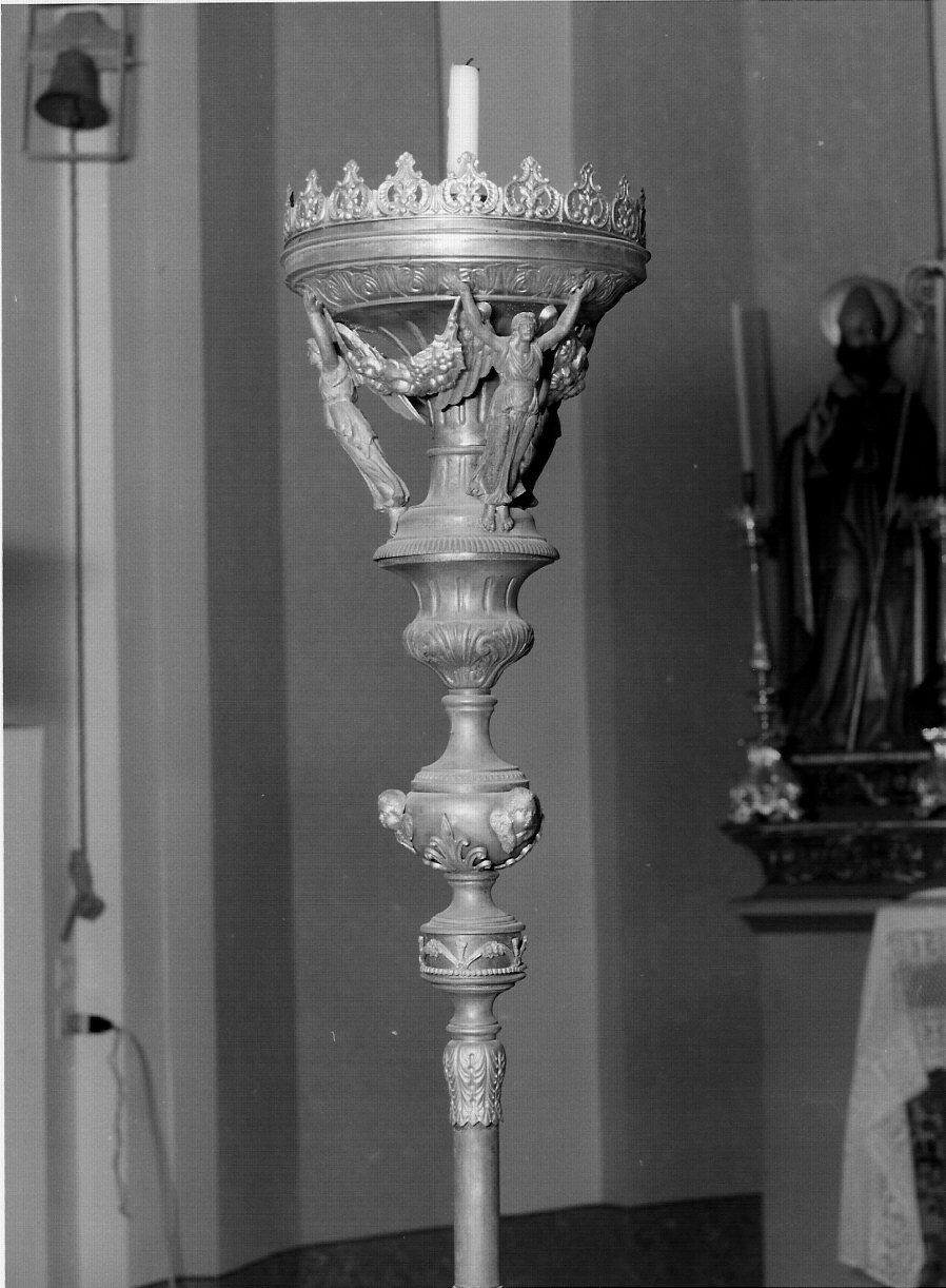 candelabro portatile, serie - bottega lombarda (sec. XIX)