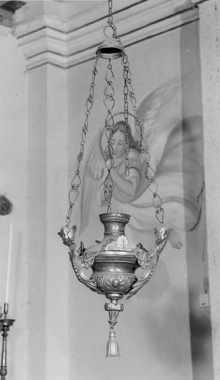 lampada pensile, opera isolata - ambito valtellinese (sec. XIX)