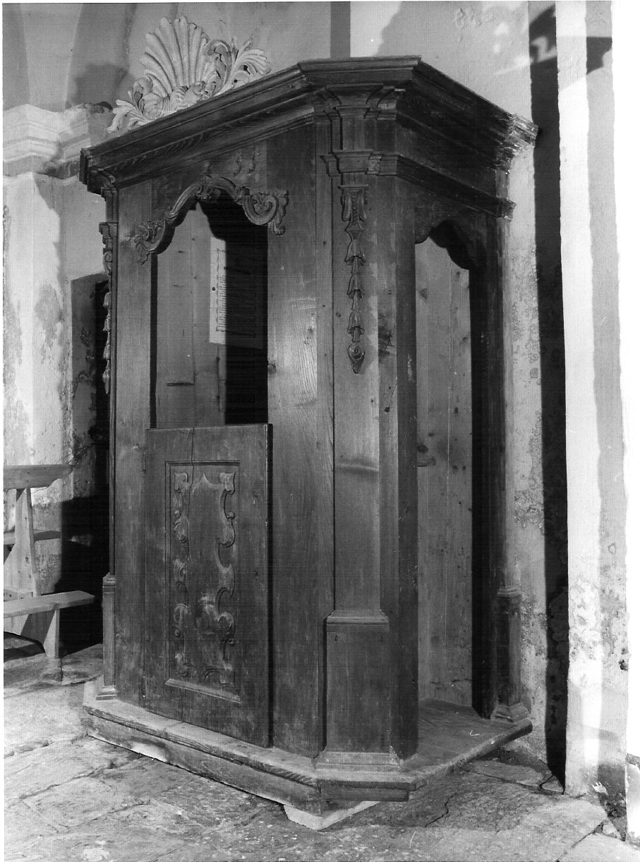 confessionale, opera isolata - ambito valtellinese (sec. XVIII)