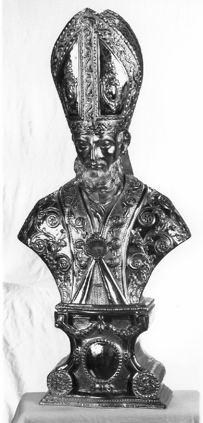 reliquiario - a busto - ambito valtellinese (sec. XIX)