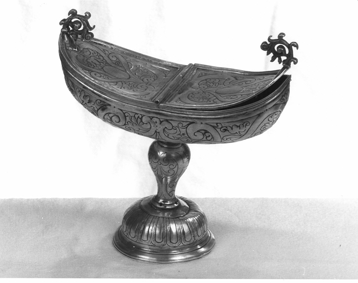 navicella portaincenso, opera isolata - bottega lombarda (sec. XVIII)